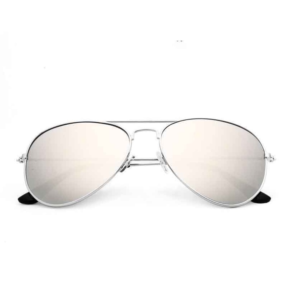 Aviator Reflective Silver Frame Silver - Picture 4 of 5